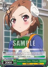 Chiyuri C waifu card — Weiss Schwarz
