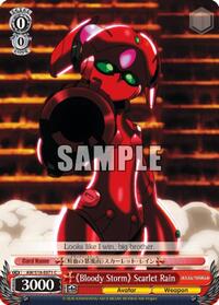 "Bloody Storm" Scarlet Rain C waifu card — Weiss Schwarz