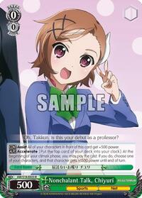 Chiyuri R waifu card — Weiss Schwarz