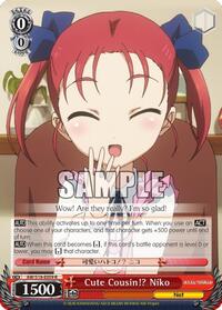 Cute Cousin!? Niko R waifu card — Weiss Schwarz