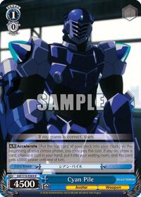 Cyan Pile R waifu card — Weiss Schwarz