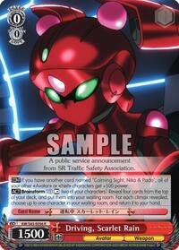 Scarlet Rain R waifu card — Weiss Schwarz