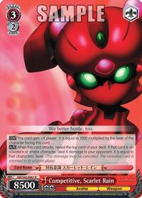 Scarlet Rain R waifu card — Weiss Schwarz