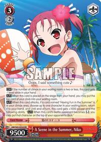 Niko RR waifu card — Weiss Schwarz