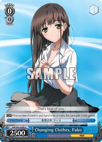 Fuko U waifu card — Weiss Schwarz