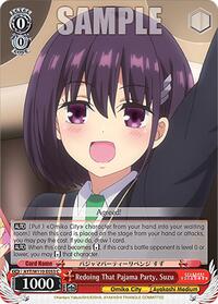 Suzu C waifu card — Weiss Schwarz