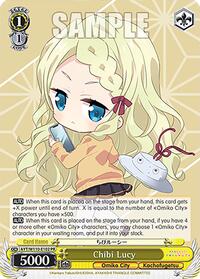Chibi Lucy Promo waifu card — Weiss Schwarz