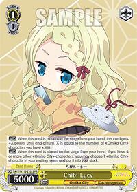 Chibi Lucy (Foil) Promo waifu card — Weiss Schwarz