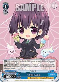 Chibi Suzu (Foil) Promo waifu card — Weiss Schwarz