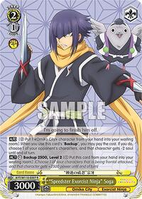 "Speedster Exorcist Ninja" Soga R waifu card — Weiss Schwarz