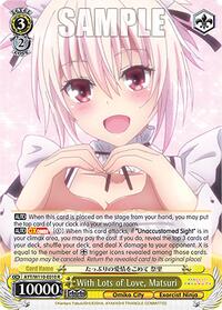 Matsuri R waifu card — Weiss Schwarz