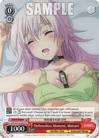 Matsuri R waifu card — Weiss Schwarz