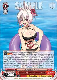 Matsuri RR waifu card — Weiss Schwarz
