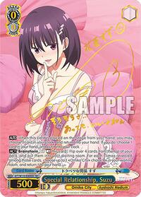 Suzu SCR waifu card — Weiss Schwarz