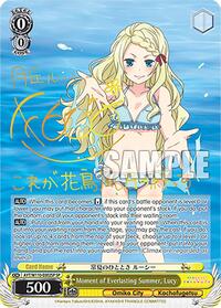 Lucy SR waifu card — Weiss Schwarz