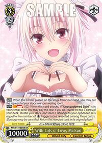 Matsuri SR waifu card — Weiss Schwarz