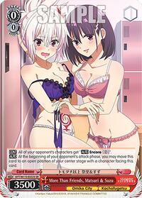 Matsuri & Suzu SR waifu card — Weiss Schwarz