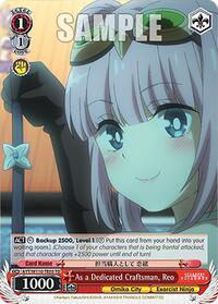 Reo TrialDeck waifu card — Weiss Schwarz