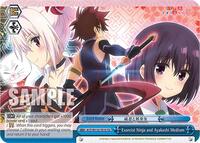 Exorcist Ninja and Ayakashi Medium TrialDeck waifu card — Weiss Schwarz