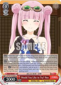 Would You Like to Try? Reo U waifu card — Weiss Schwarz