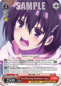 Suzu U waifu card — Weiss Schwarz