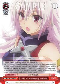Secret Art "Gender Swap Awakened" U waifu card — Weiss Schwarz