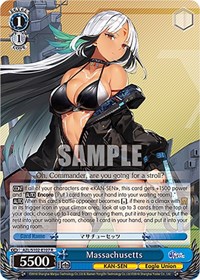 Massachusetts R waifu card — Weiss Schwarz