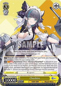 Cheshire RR waifu card — Weiss Schwarz
