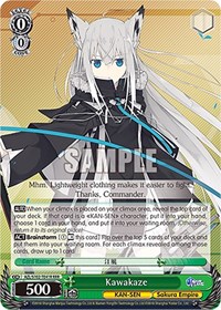 Kawakaze RRR waifu card — Weiss Schwarz
