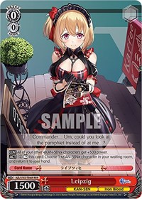 Leipzig RRR waifu card — Weiss Schwarz