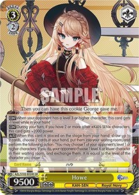 Howe SR waifu card — Weiss Schwarz