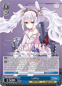Laffey TrialDeck waifu card — Weiss Schwarz