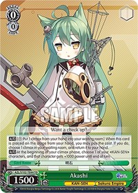 Akashi TrialDeck waifu card — Weiss Schwarz