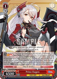 Prinz Eugen TrialDeck waifu card — Weiss Schwarz