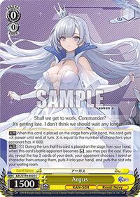 Argus C waifu card — Weiss Schwarz