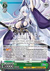 Unzen R waifu card — Weiss Schwarz