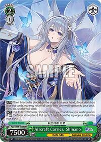 Shinano (SR) SR waifu card — Weiss Schwarz