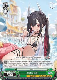 Hatsuzuki SR waifu card — Weiss Schwarz