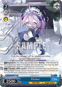 Flasher SR waifu card — Weiss Schwarz