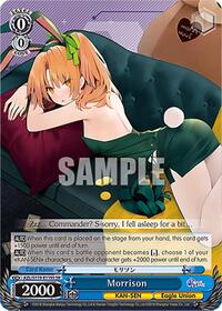 Morrison SR waifu card — Weiss Schwarz