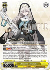 Utazumi Sakurako R waifu card — Weiss Schwarz