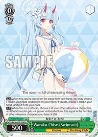 Waraku Chise (Swimsuit) R waifu card — Weiss Schwarz