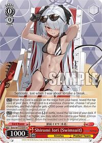 Serika R waifu card — Weiss Schwarz