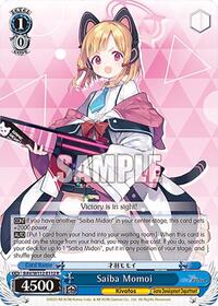 Saiba Momoi R waifu card — Weiss Schwarz