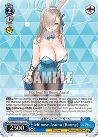 Ichinose Asuna (Bunny) R waifu card — Weiss Schwarz