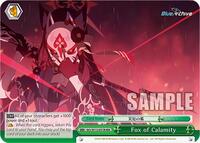 Fox of Calamity RRR waifu card — Weiss Schwarz