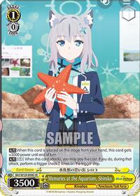 Shiroko SR waifu card — Weiss Schwarz