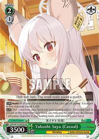 Yakushi Saya (Casual) (SR) SR waifu card — Weiss Schwarz