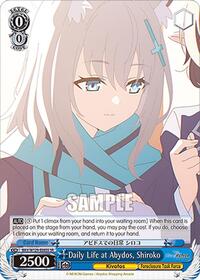 Shiroko SR waifu card — Weiss Schwarz