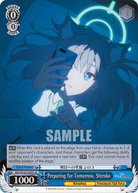 Shiroko SR waifu card — Weiss Schwarz